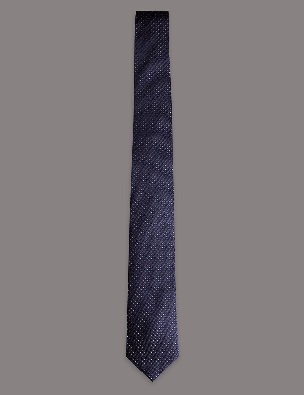 Pure Silk Micro Dotted Tie 1 of 4