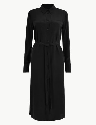 marks and spencer silk dress