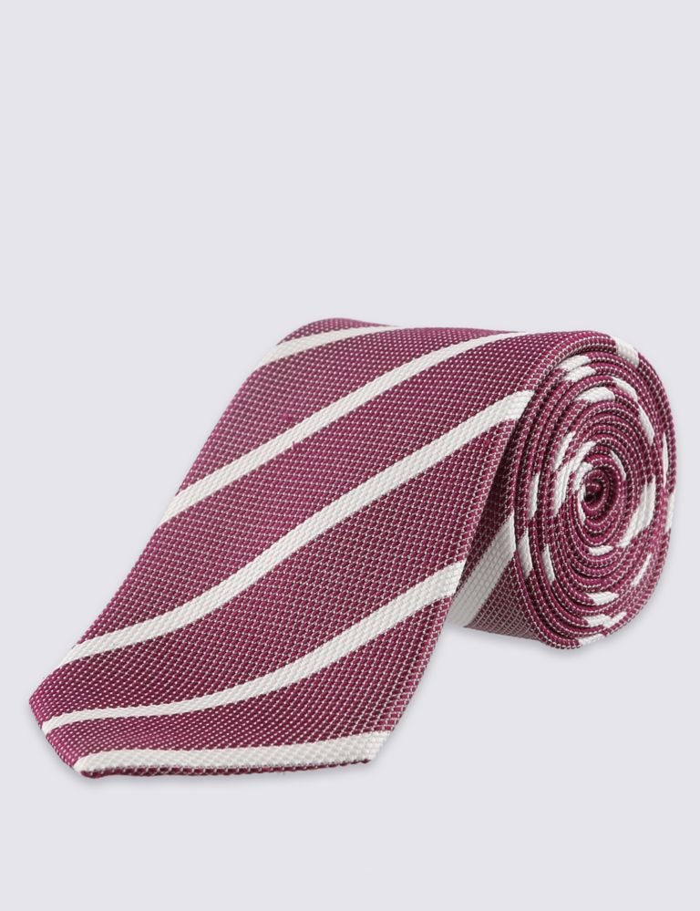 Pure Silk Modern Striped Tie 2 of 3