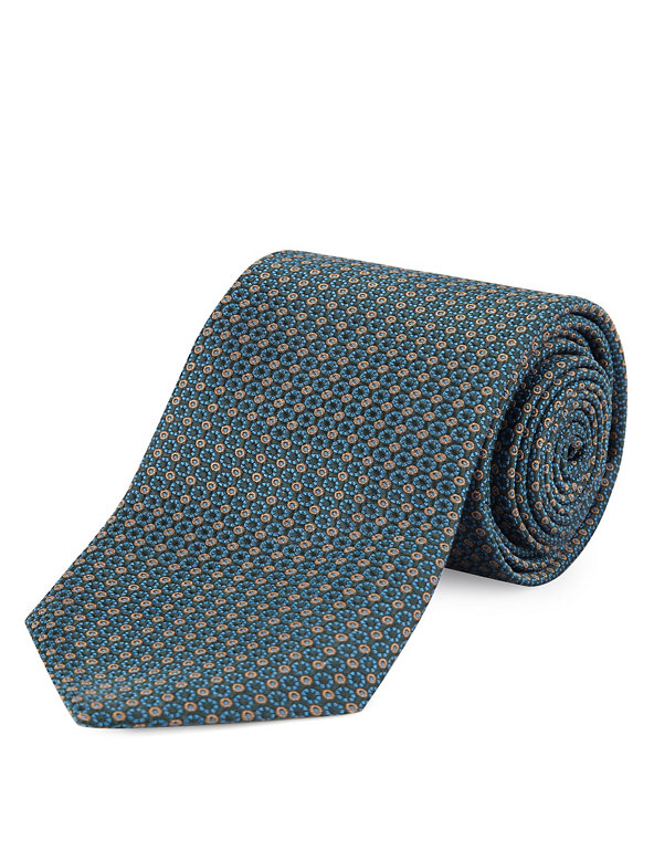 Pure Silk Premium Circle Textured Tie Image 1 of 1