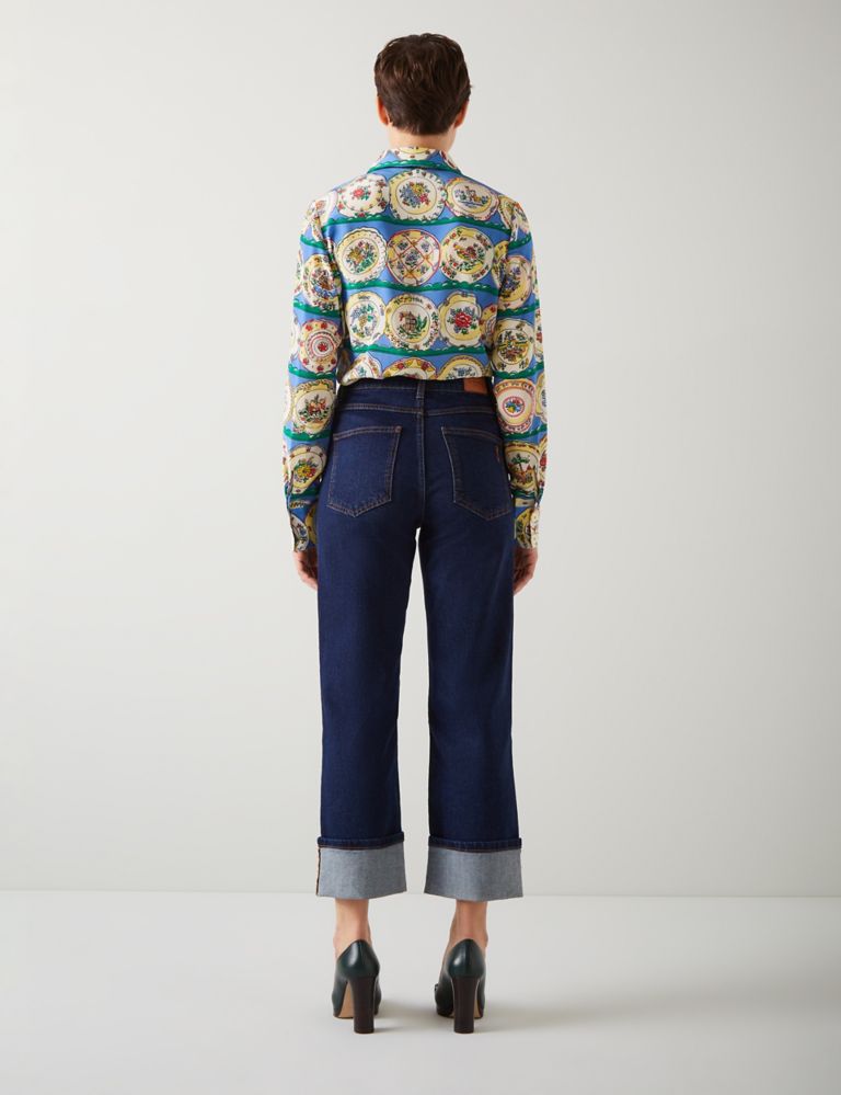 Pure Silk Printed Blouse 4 of 4