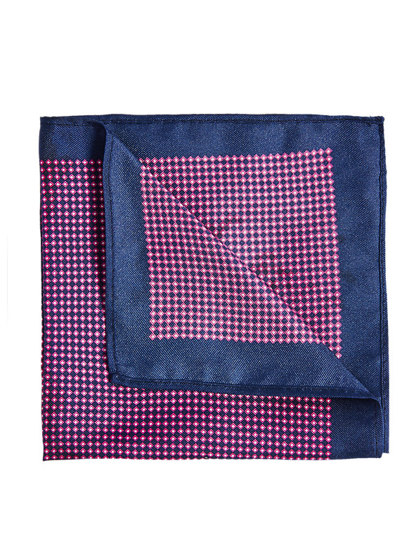 Pure Silk Printed Pocket Square Image 1 of 2