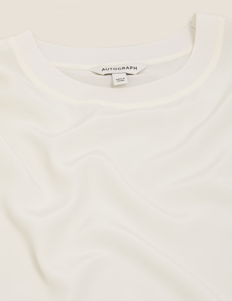 Pure Silk Relaxed Short Sleeve Top 2 of 2