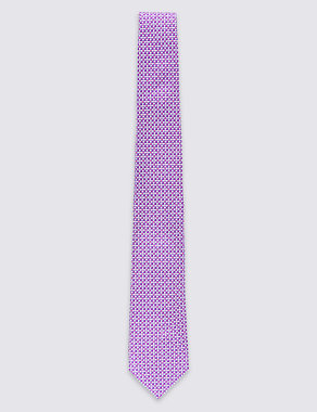 Pure Silk Semi Textured Tie Image 2 of 3