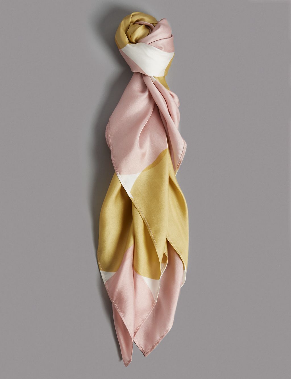 Pure Silk Spotted Scarf 1 of 3