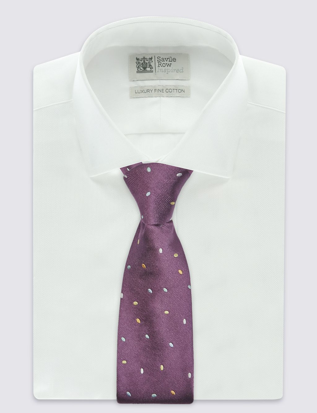 Pure Silk Spotted Tie 3 of 3