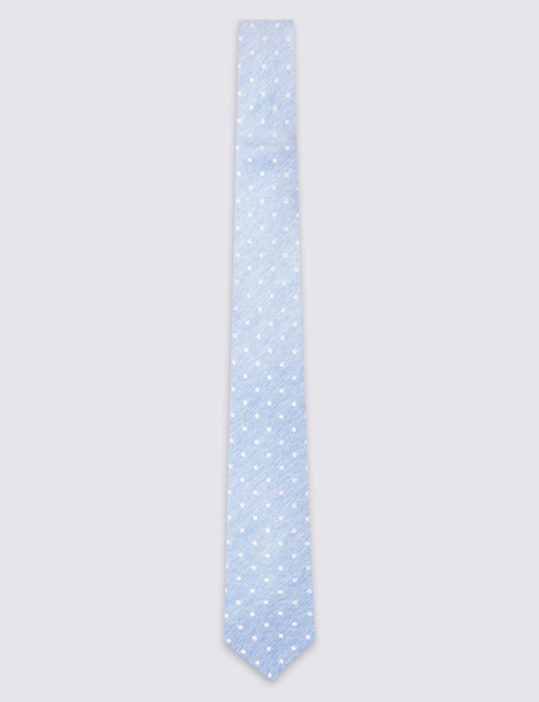 Pure Silk Spotted Tie 2 of 3