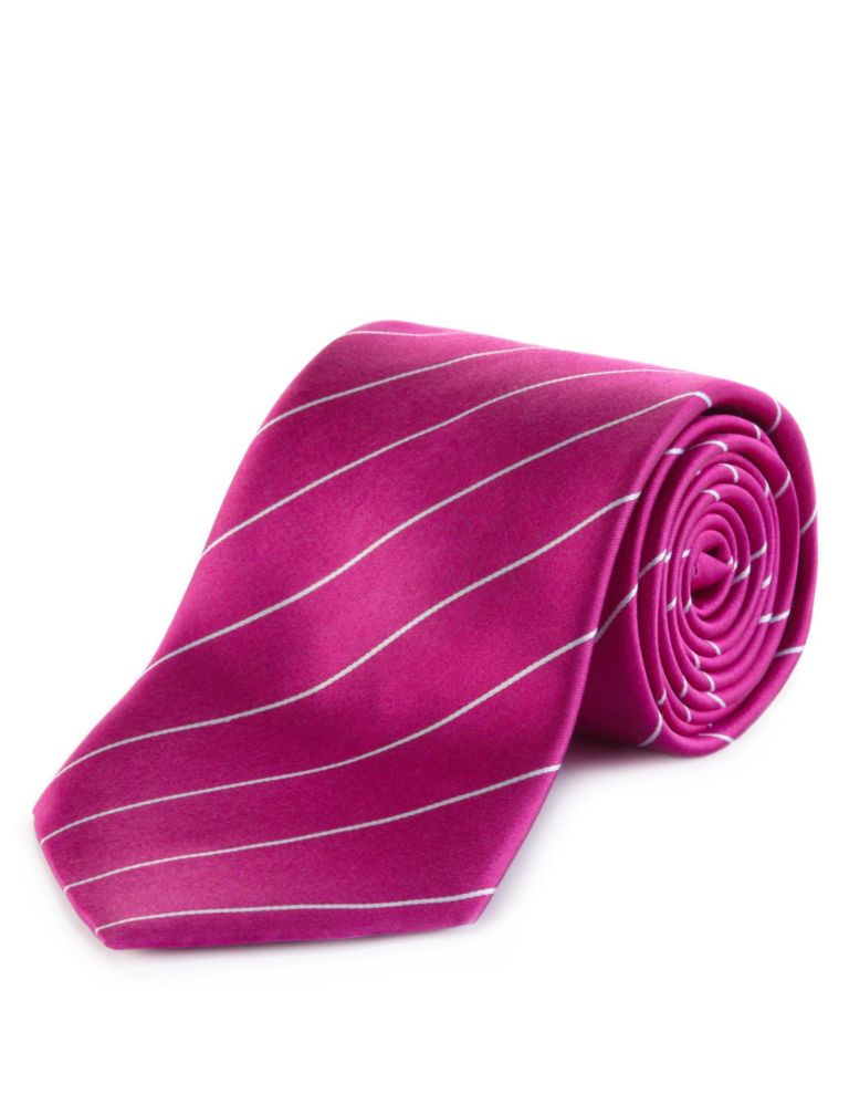 Pure Silk Striped Tie 1 of 1