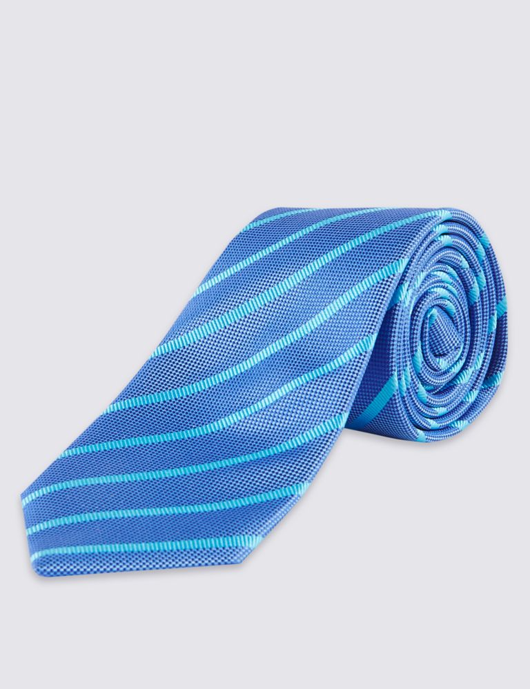 Pure Silk Striped Tie 2 of 2