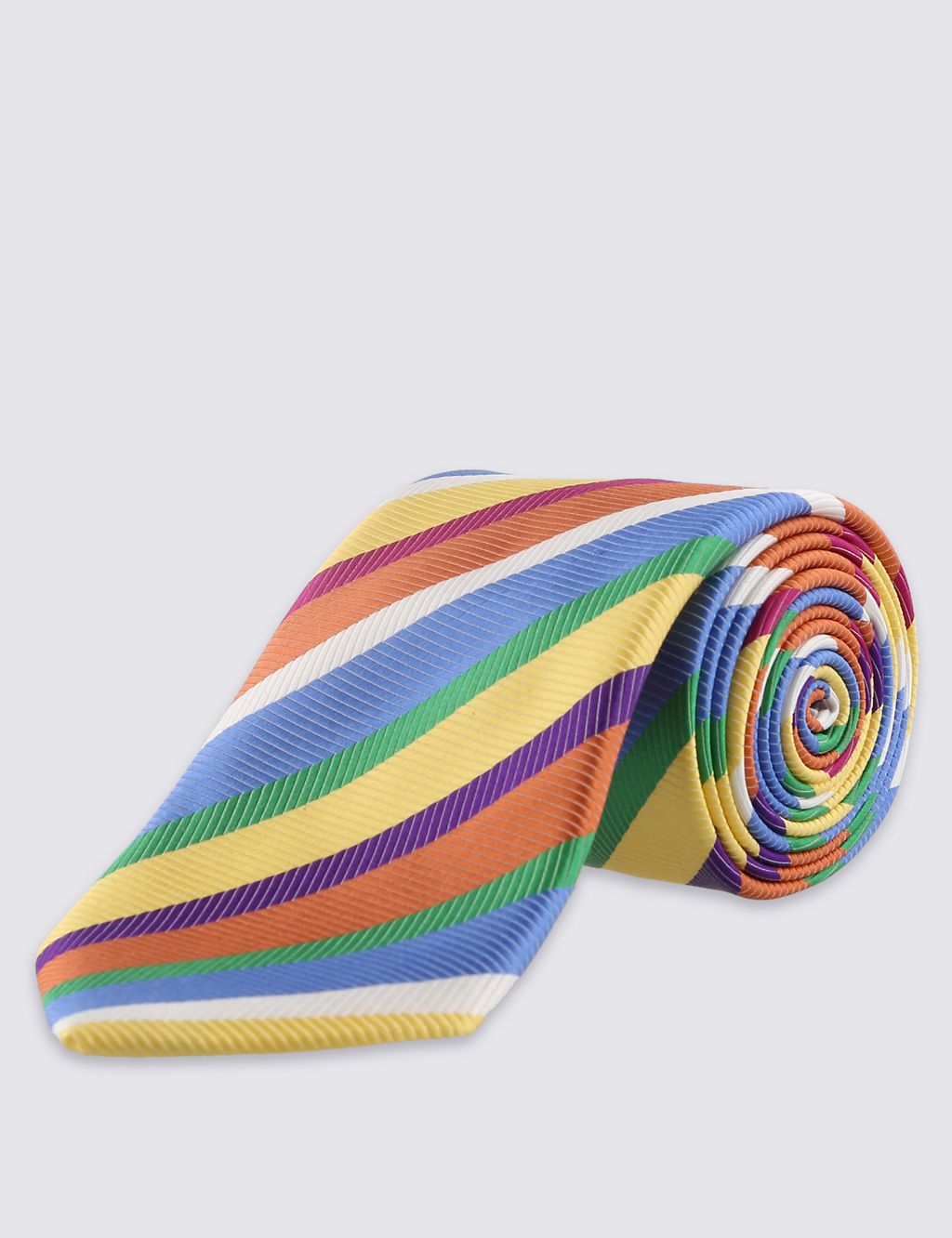 Pure Silk Striped Tie 1 of 3