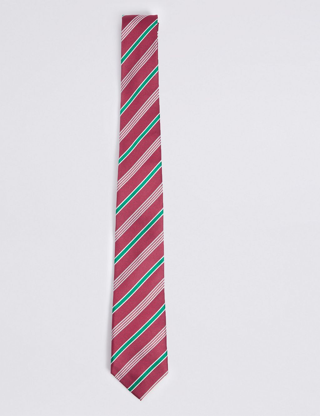 Pure Silk Striped Tie 3 of 3