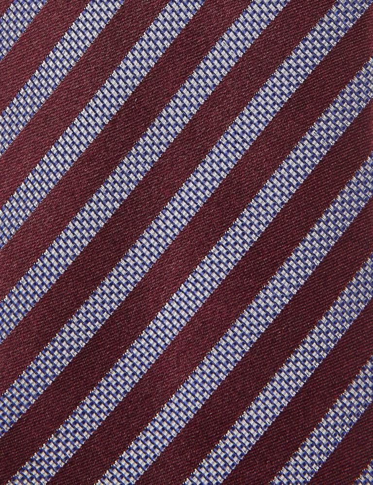 Pure Silk Striped Tie 3 of 3