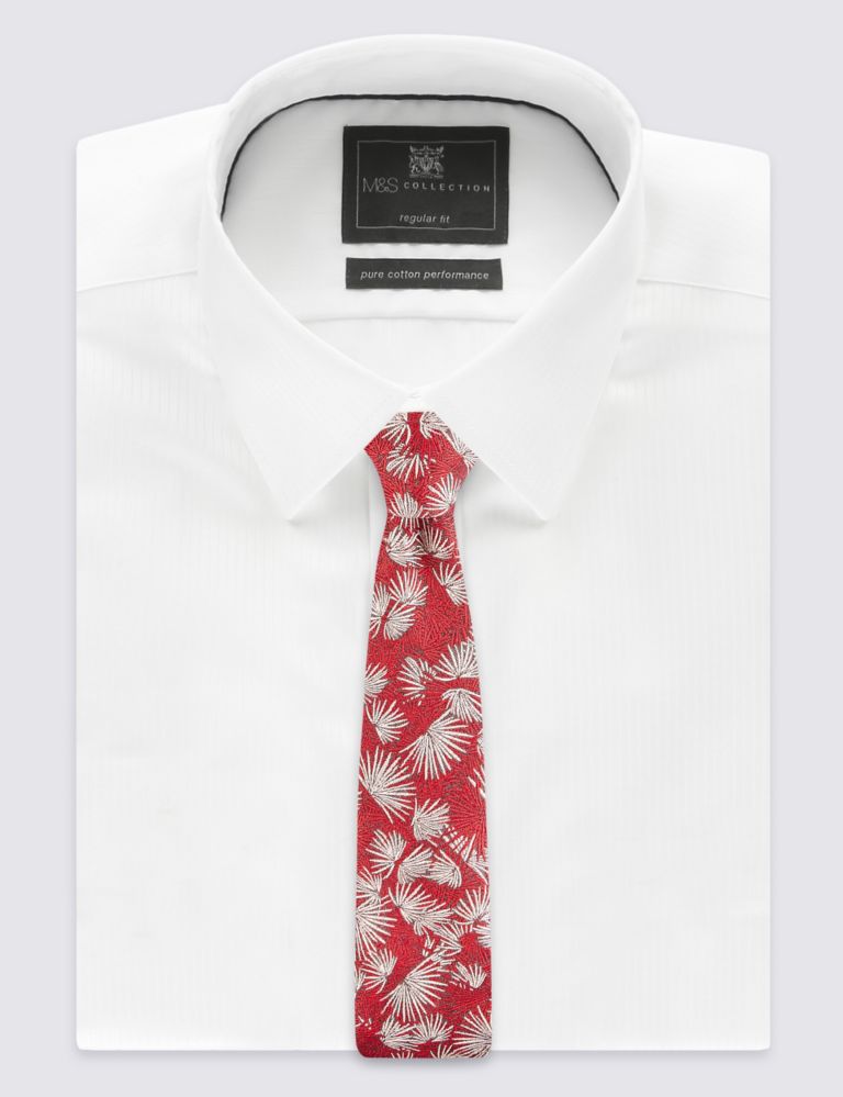 Pure Silk Textured Floral Tie 1 of 3
