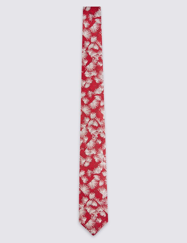 Pure Silk Textured Floral Tie 2 of 3