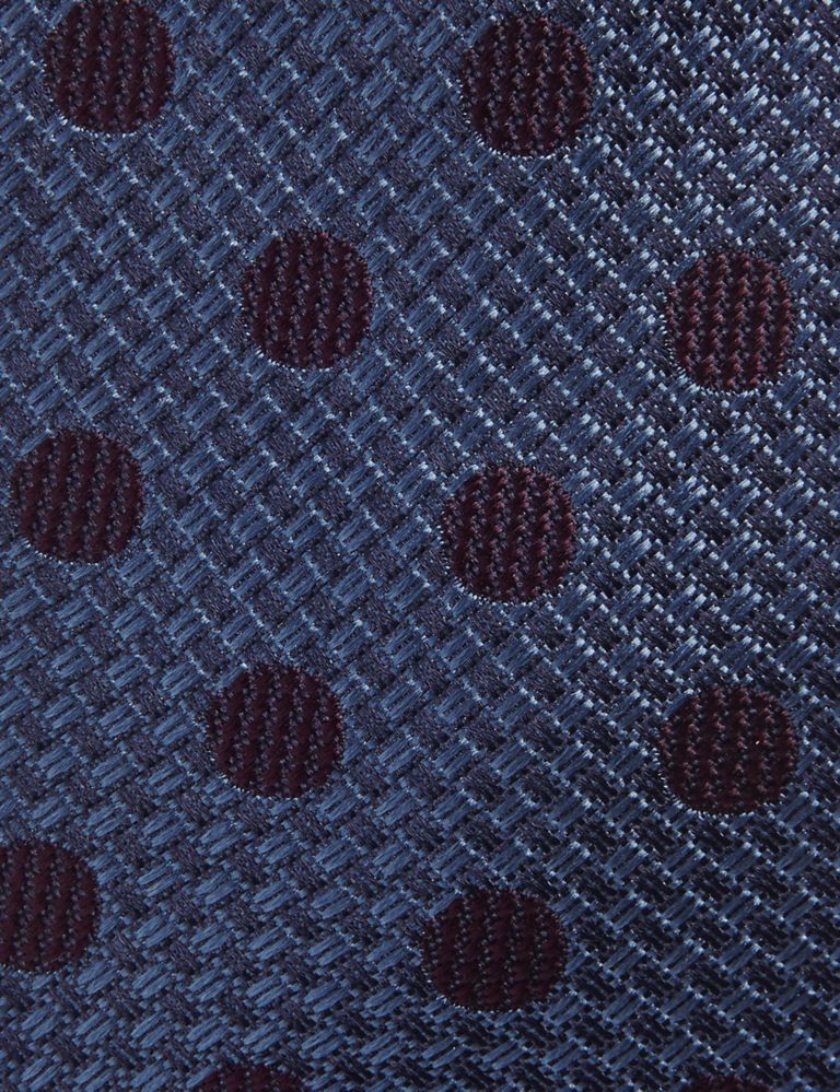 Pure Silk Textured Spot Tie 3 of 3