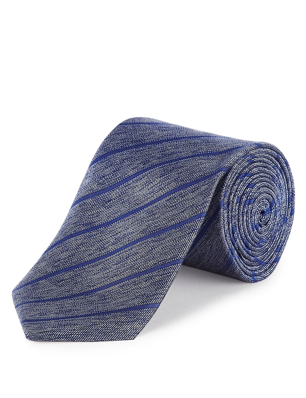 Pure Silk Textured Striped Tie 1 of 2