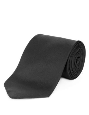 Pure Silk Tie with Stain Resistance Image 1 of 1