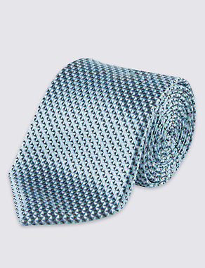 Pure Silk Triangle Neat Tie Image 2 of 3