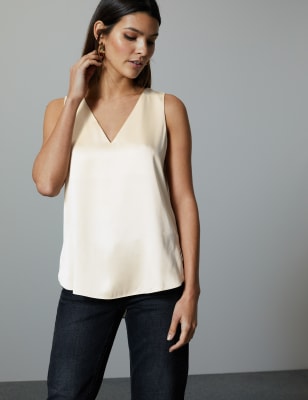 Silk vest sale top uk