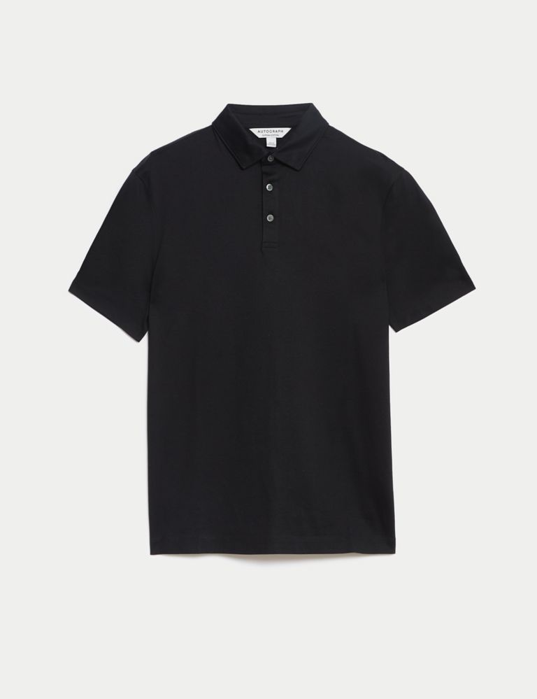Pure Supima® Cotton Button Down Polo Shirt 2 of 5