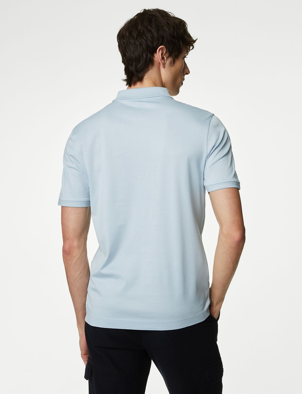 Pure Supima® Cotton Half Zip Polo Shirt 5 of 6