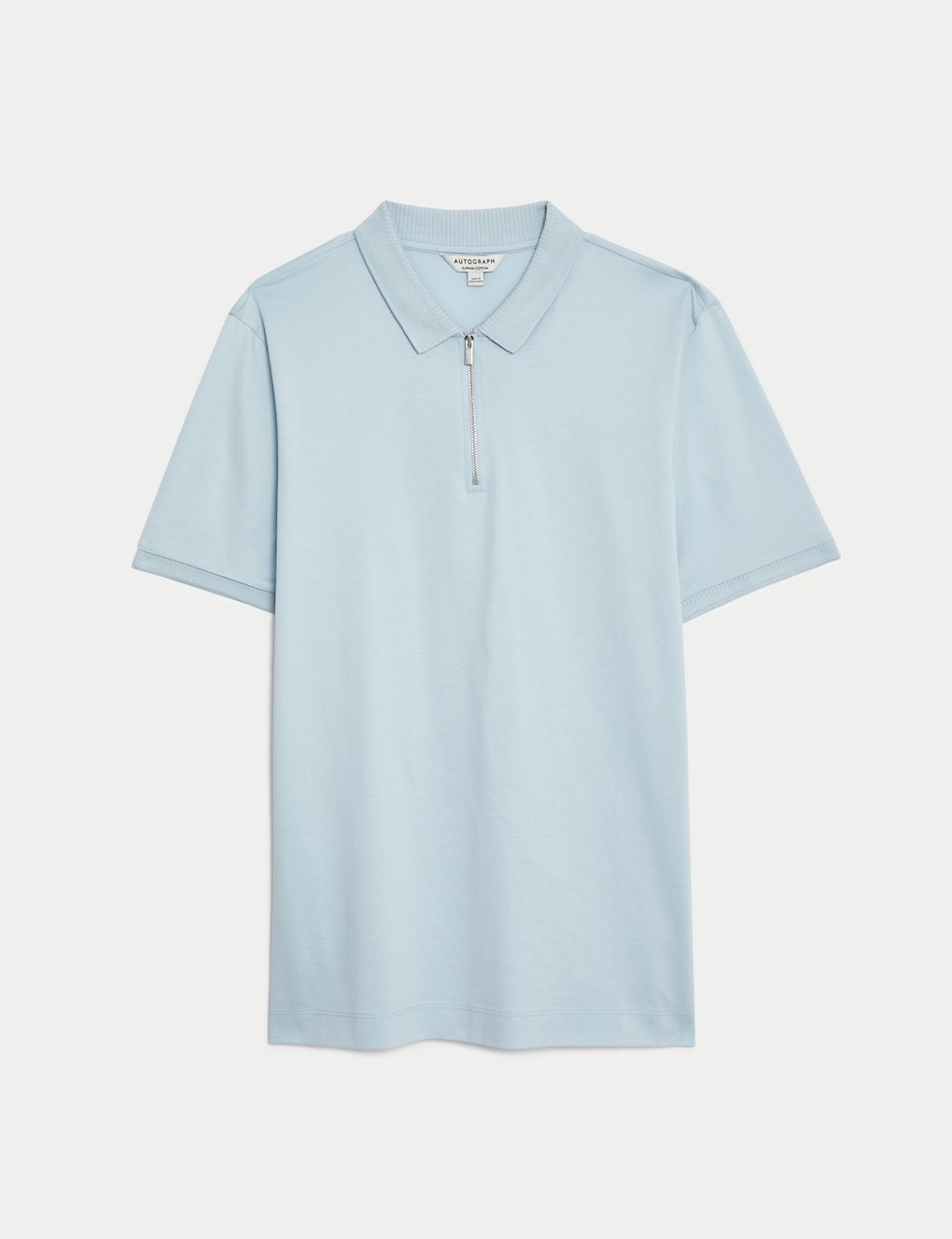 Pure Supima® Cotton Half Zip Polo Shirt 1 of 6