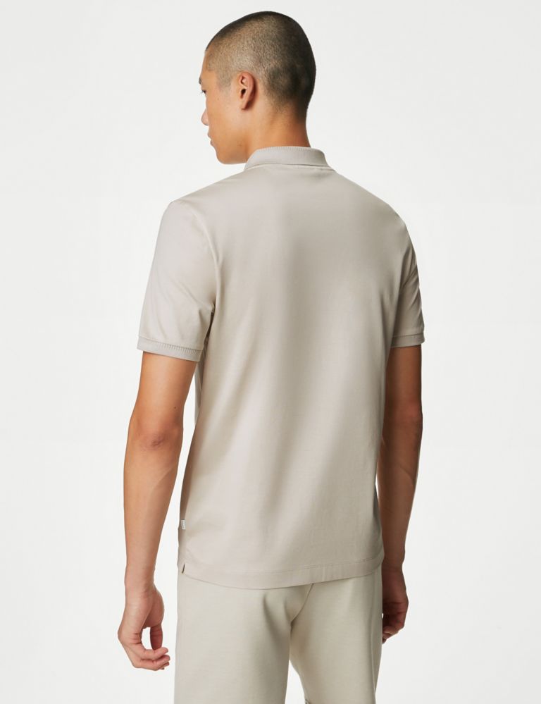 Pure Supima® Cotton Half Zip Polo Shirt 5 of 5
