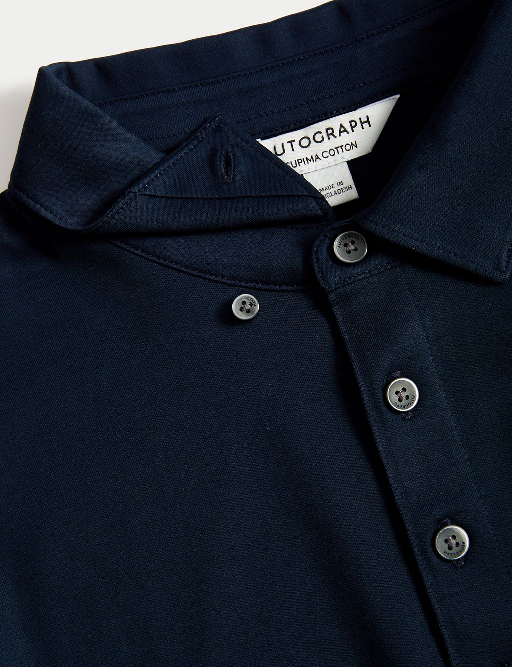 Pure Supima® Cotton Long Sleeve Polo Shirt 5 of 7