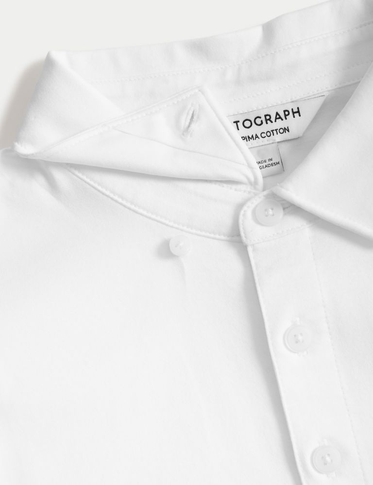 Pure Supima® Cotton Long Sleeve Polo Shirt 6 of 6