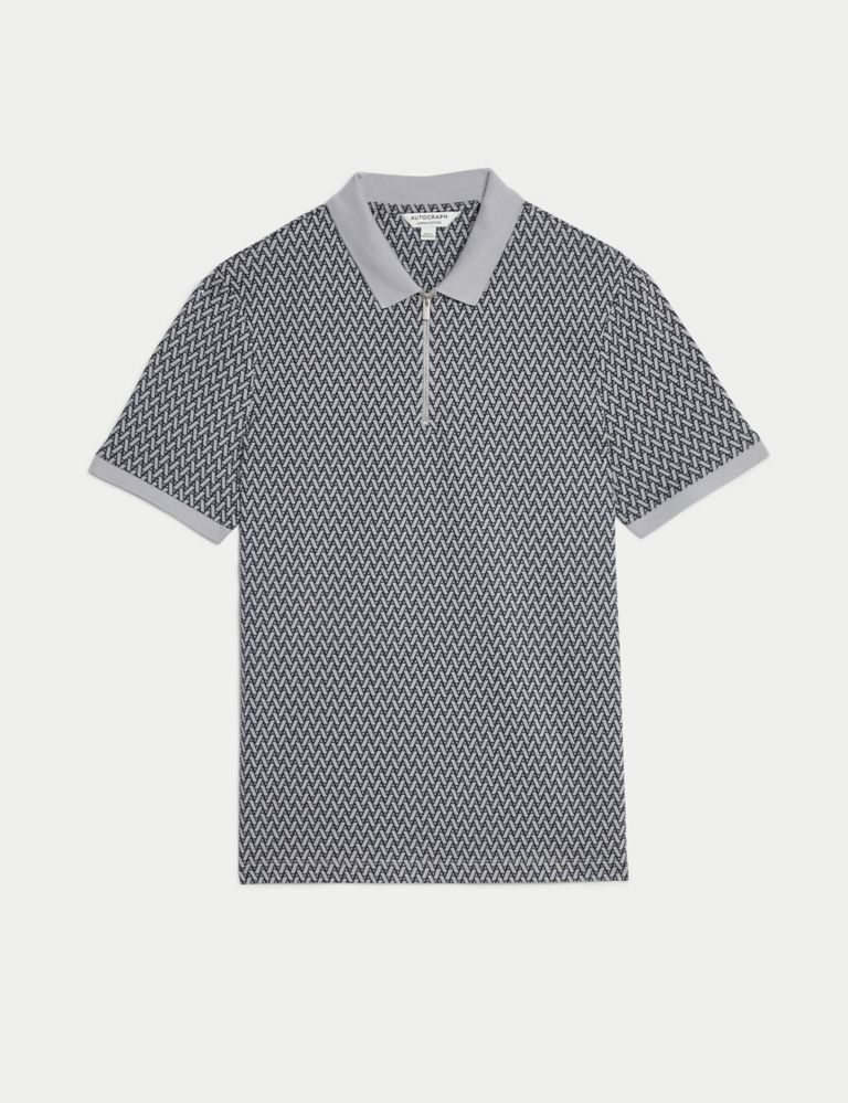 Pure Supima® Cotton Printed Polo Shirt 2 of 5