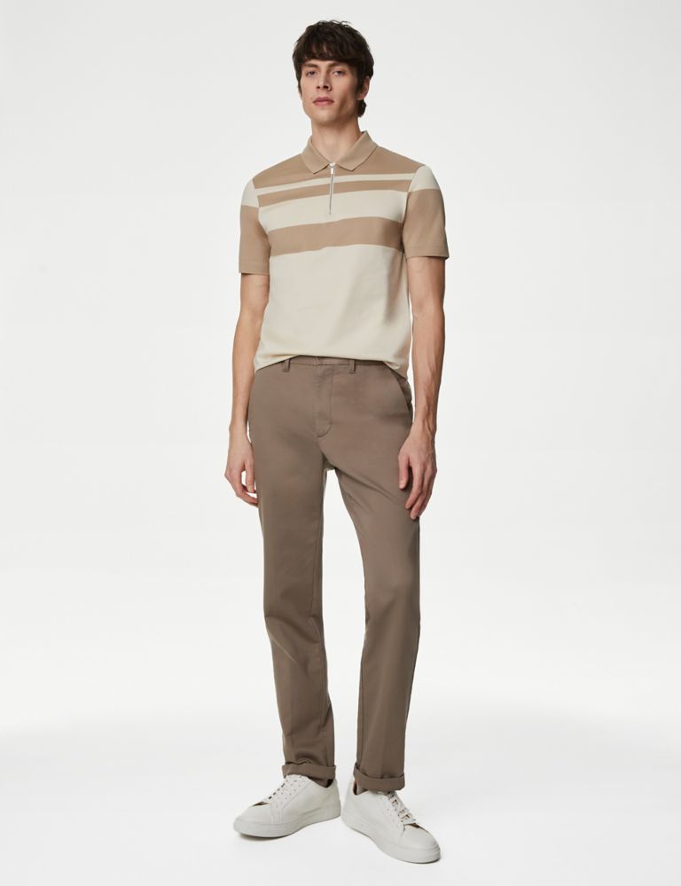 Pure Supima® Cotton Striped Polo Shirt 4 of 5