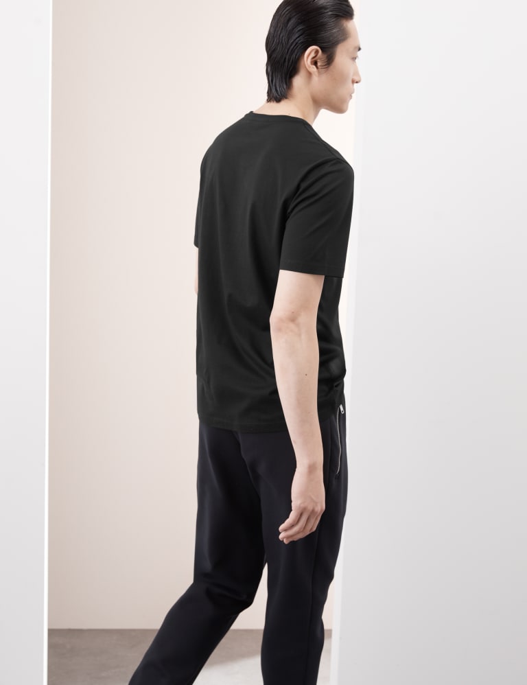 Plain black t shirt front and back v neck online