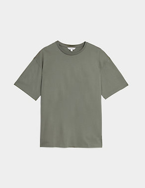 Pure Supima Cotton Oversized T-Shirt Image 2 of 5