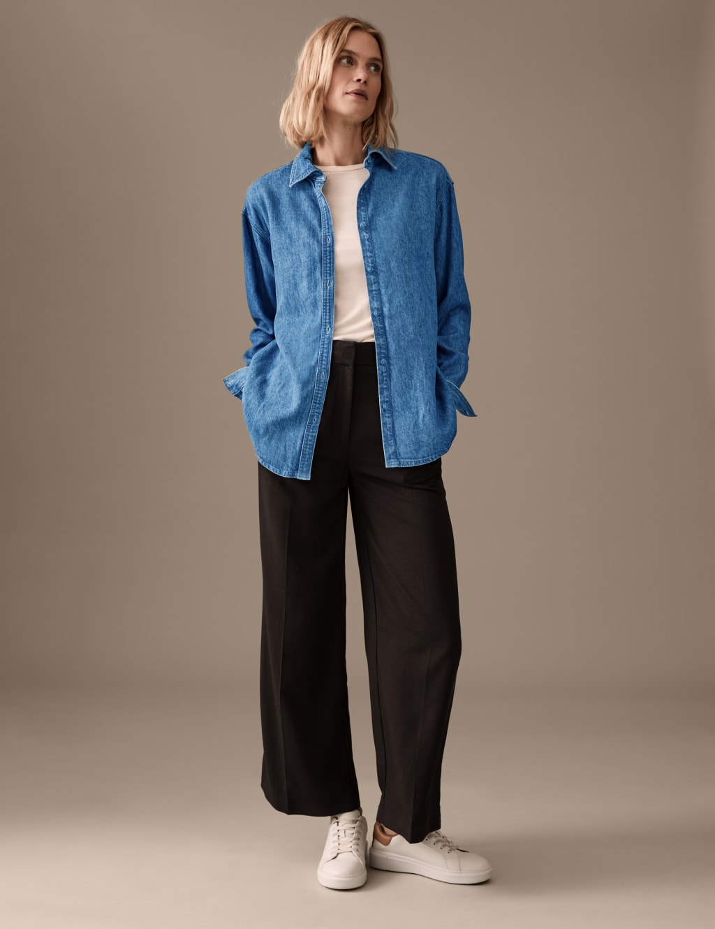 Pure Tencel™ Denim Collared Shirt 3 of 6