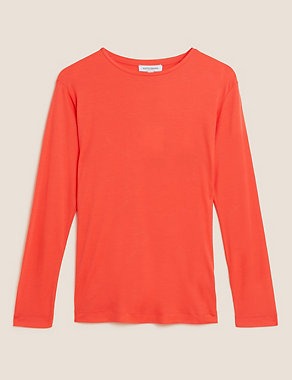 Pure Tencel™ Relaxed Long Sleeve Top Image 2 of 5
