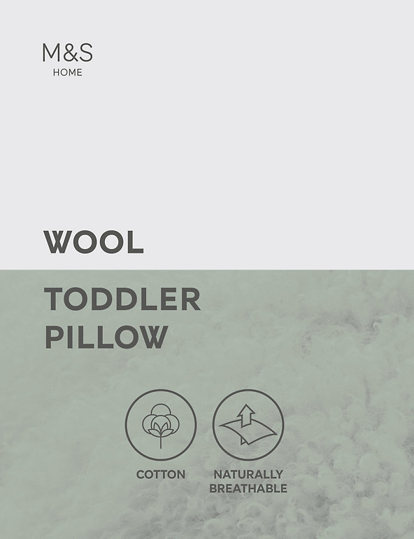 Pure Wool & Cotton Cot Bed Pillow Image 1 of 2