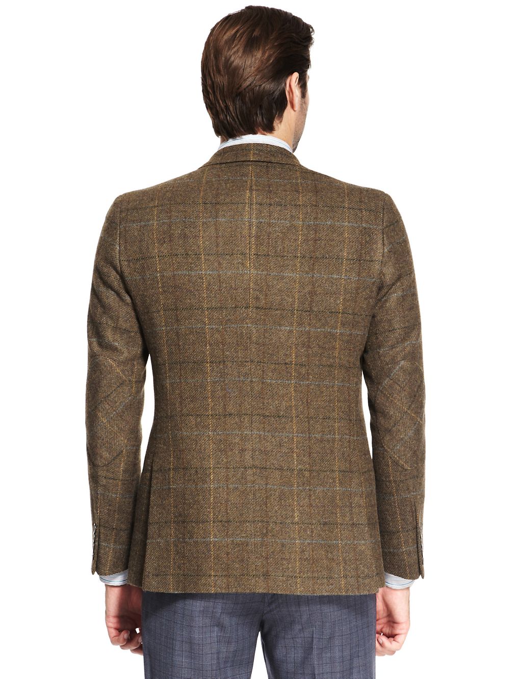 Pure Wool 2 Button Check Jacket 2 of 4