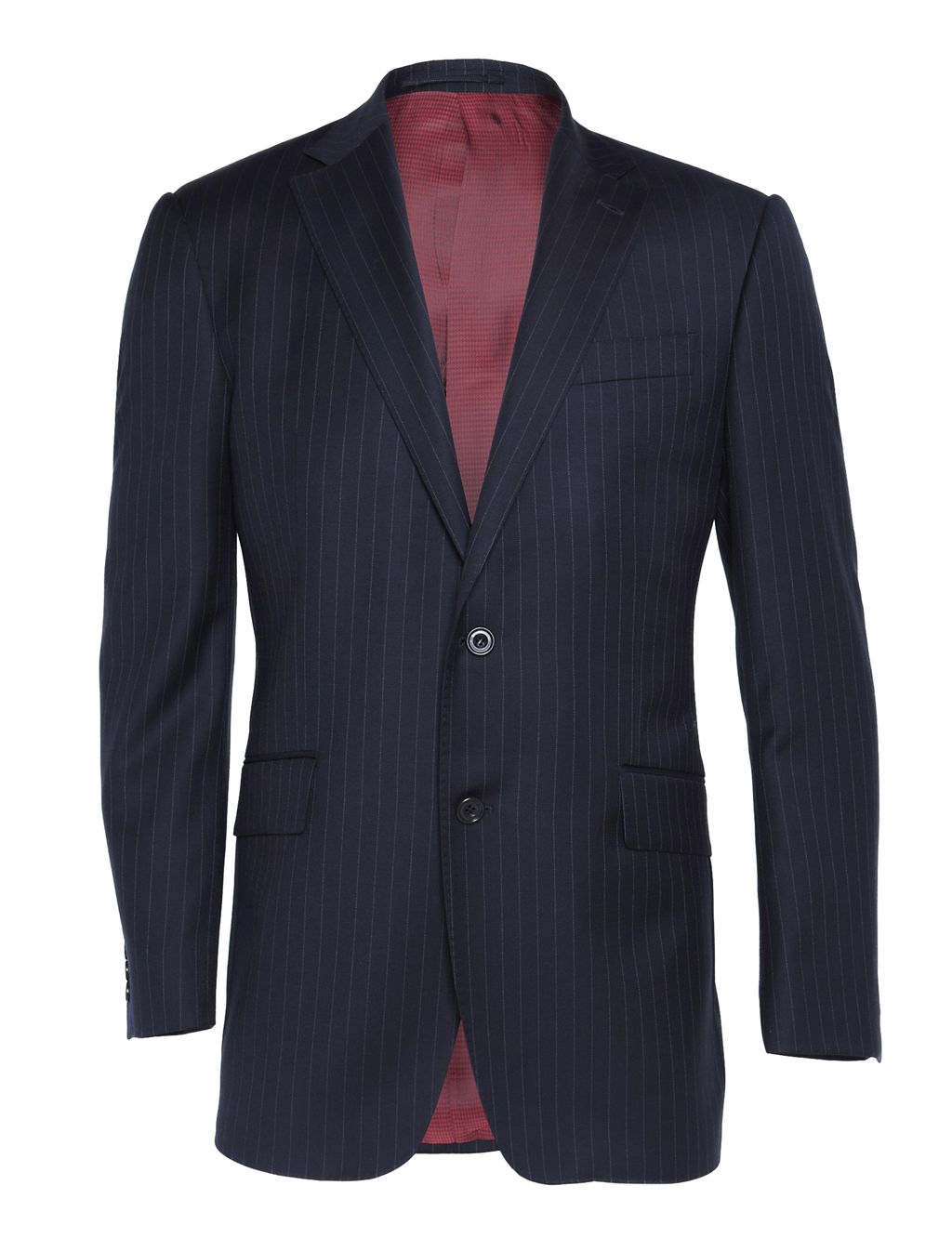 Pure Wool 2 Button Pinstriped Suit Jacket 2 of 2
