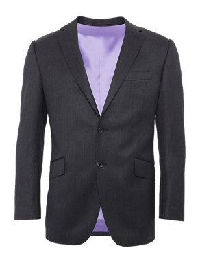 Pure Wool 2 Button Twill Jacket Image 2 of 6