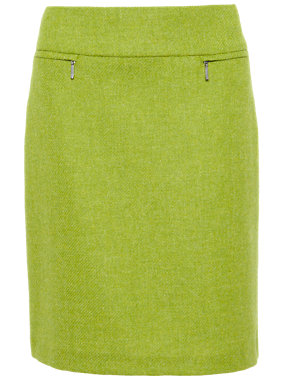 Pure Wool A-Line Mini Skirt Image 2 of 6