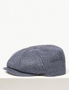 Pure Wool Baker Boy Hat Image 2 of 4