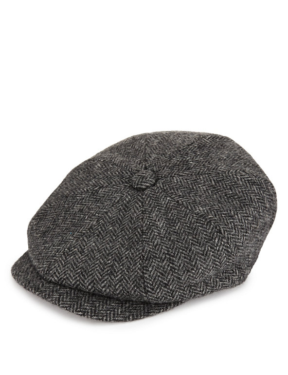 Pure Wool Baker Boy Thinsulate™ Flat Cap with Stormwear™ Image 1 of 1