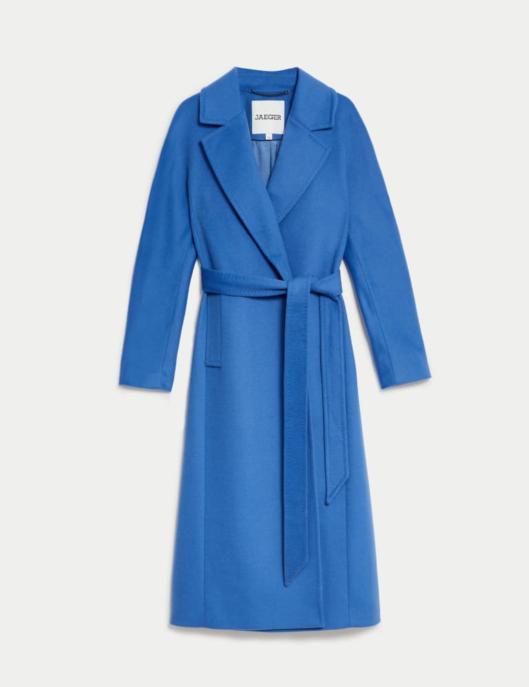 Pure Wool Belted Longline Wrap Coat | JAEGER | M&S