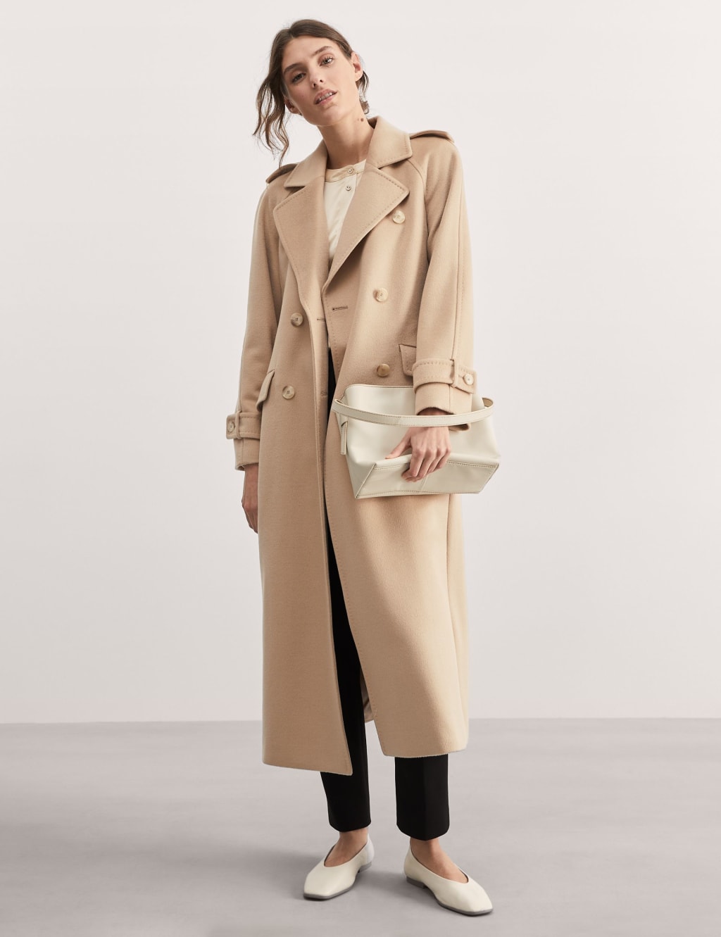 jaeger double faced wool coat