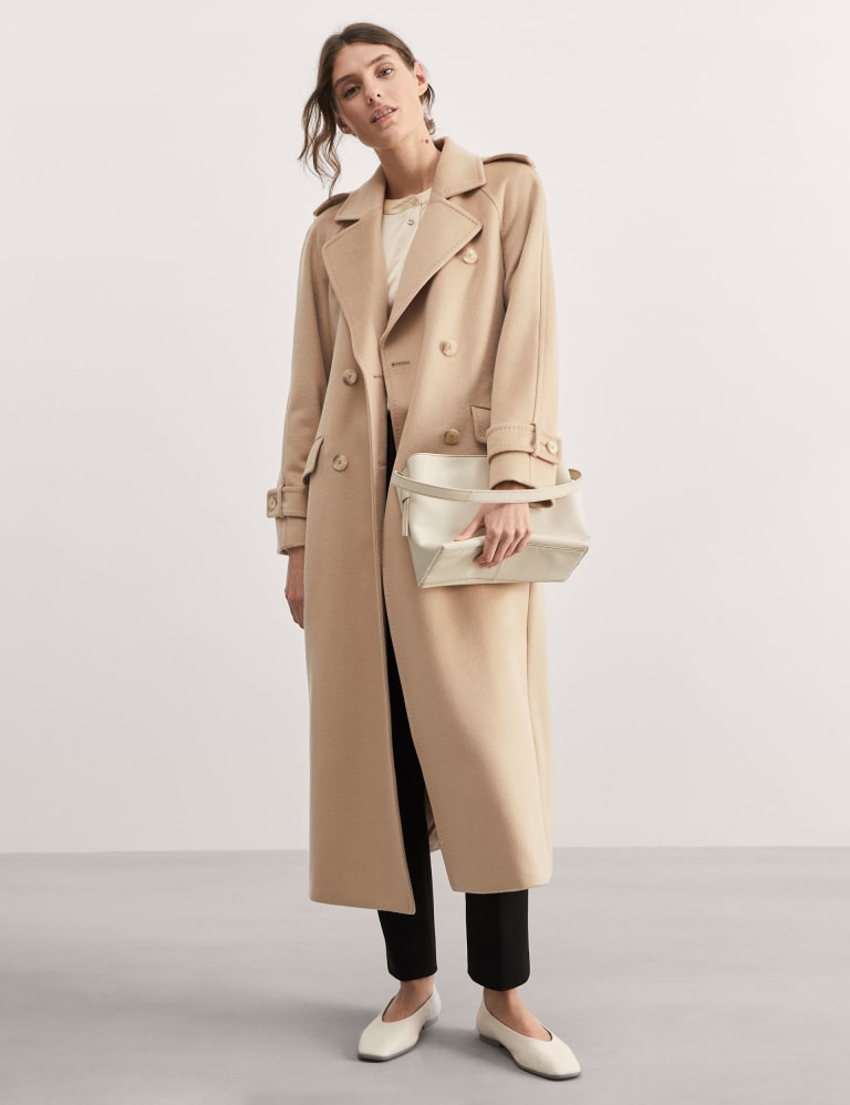 Longline wrap coat shop