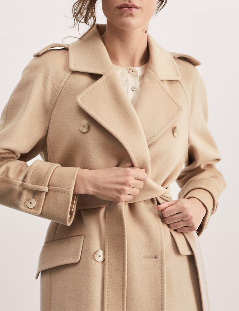Pure Wool Belted Longline Wrap Coat | JAEGER | M&S