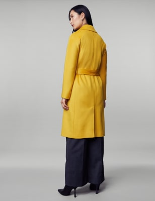 Mustard store wrap coat