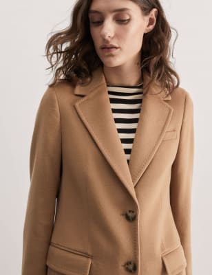 Camel boyfriend clearance coat