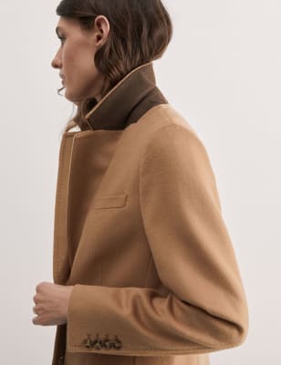 Jaeger boyfriend 2025 coat camel