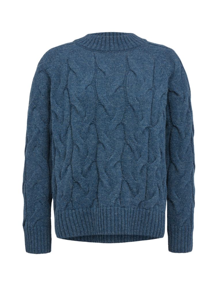 Pure Wool Cable Knit Relaxed Jumper 2 of 9